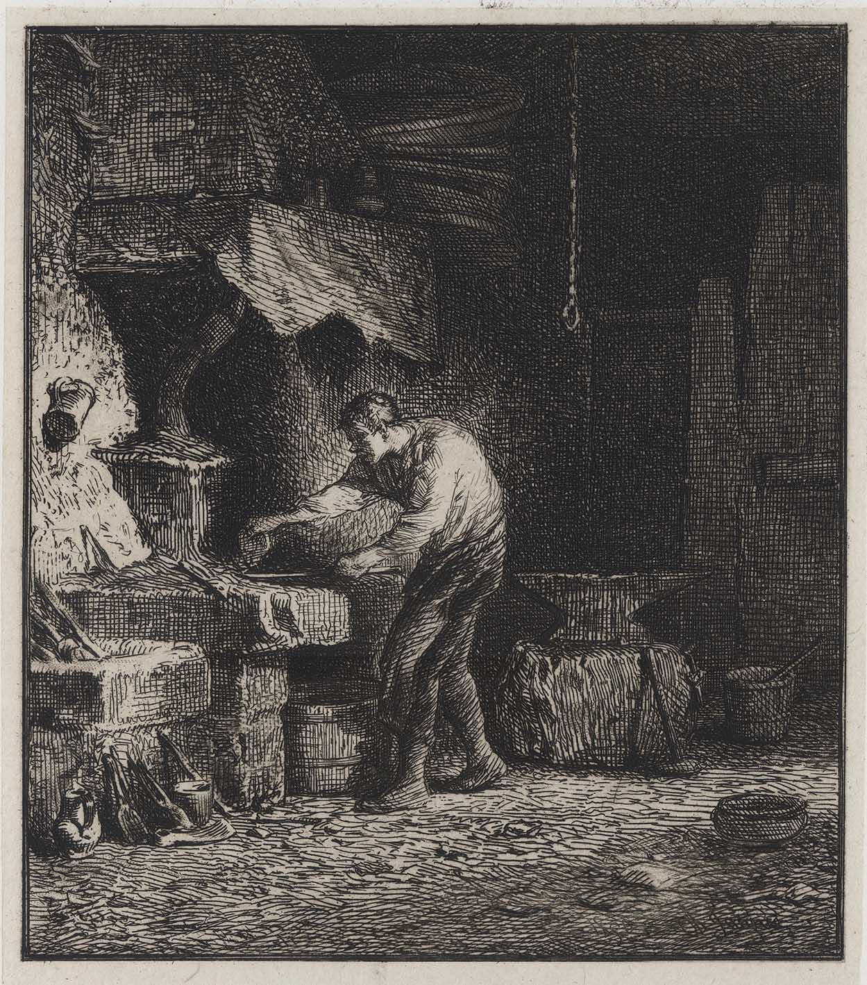 Prints and Principles Charles Émile Jacque's etching (with roulette