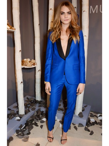 Cara's cobalt suit Cara's cobalt suit