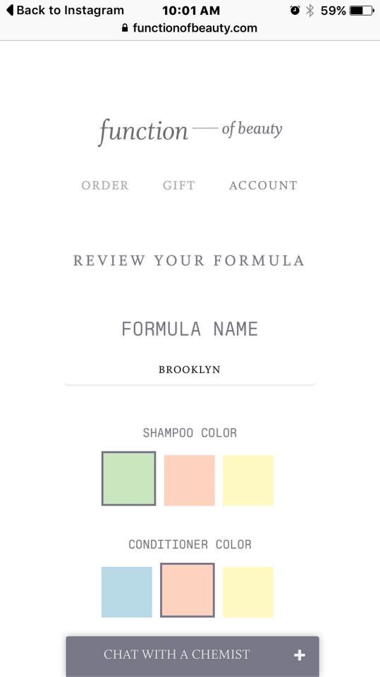 a little too jolley Function of Beauty Review Personalize Your Hair