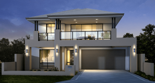 Desain rumah mewah minimalis modern 2 lantai Desain rumah mewah minimalis modern 2 lantai
