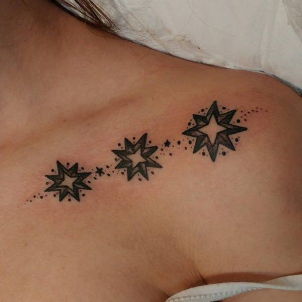 Tatuagens femininas na clavícula Tatuagens femininas na clavícula