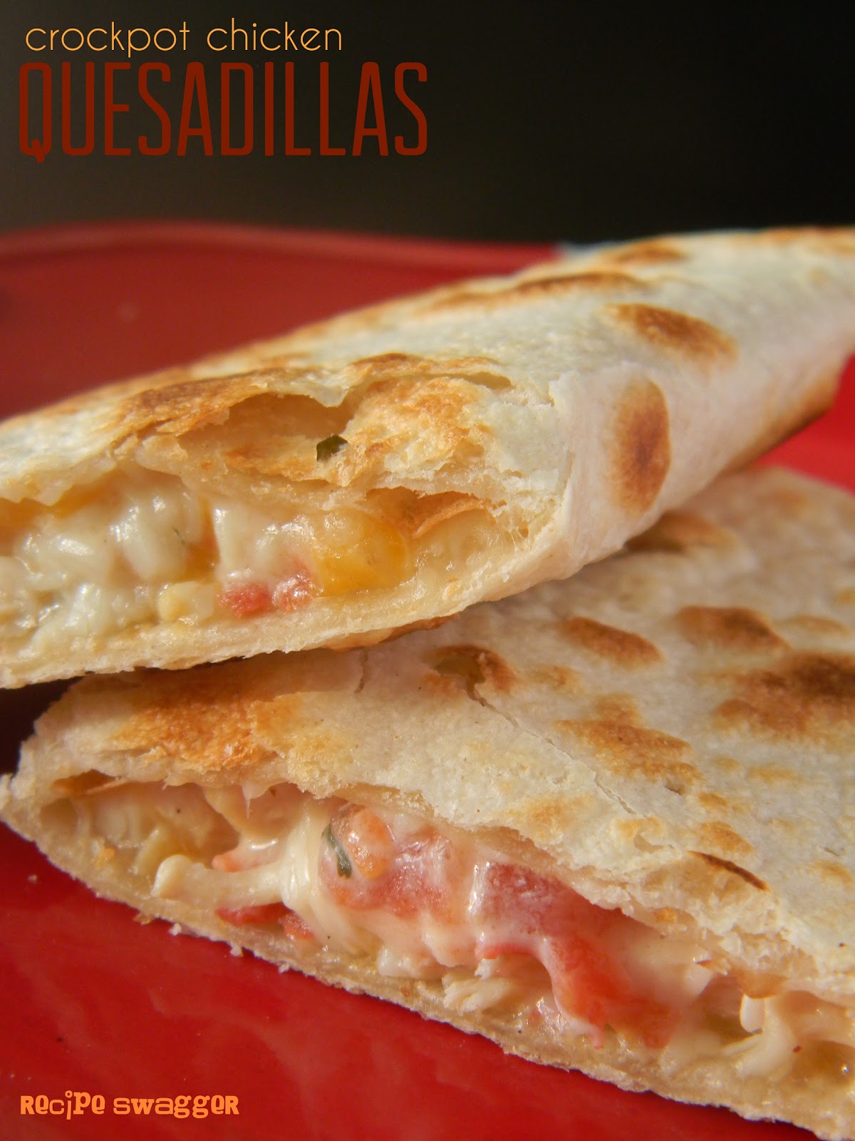 Crockpot Chicken Quesadillas