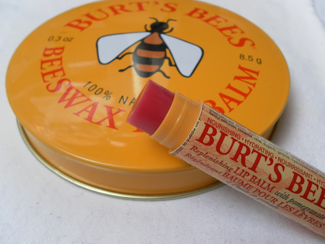 A picture of Burt's Bees Replenishing Lip Balm with Pomegranate Oil