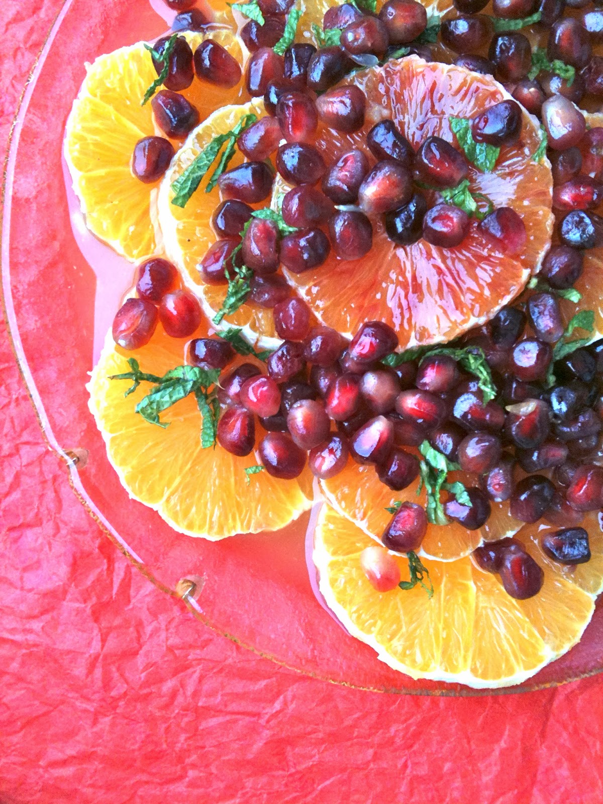 Passionately Raw! Citrus Fruit Salad with Pomegranate