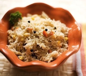 Black pepper spiced rice recipe by Indian Simmer featured on SeasonWithSpice.com