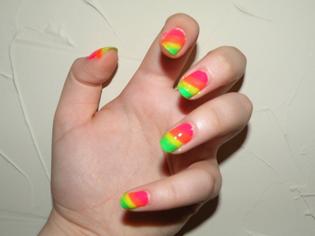 3. Rainbow Nail Polish Color Order Idea - wide 5