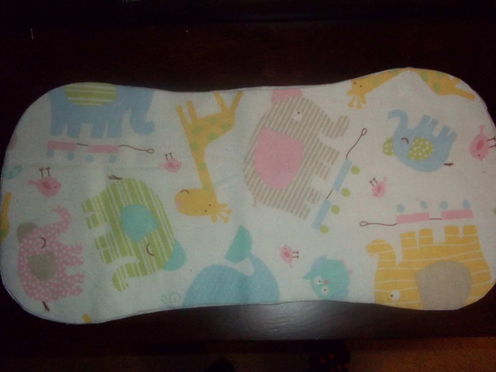 The Lovely O.T. Oh Baby! Flannel Burp Cloths Tutorial