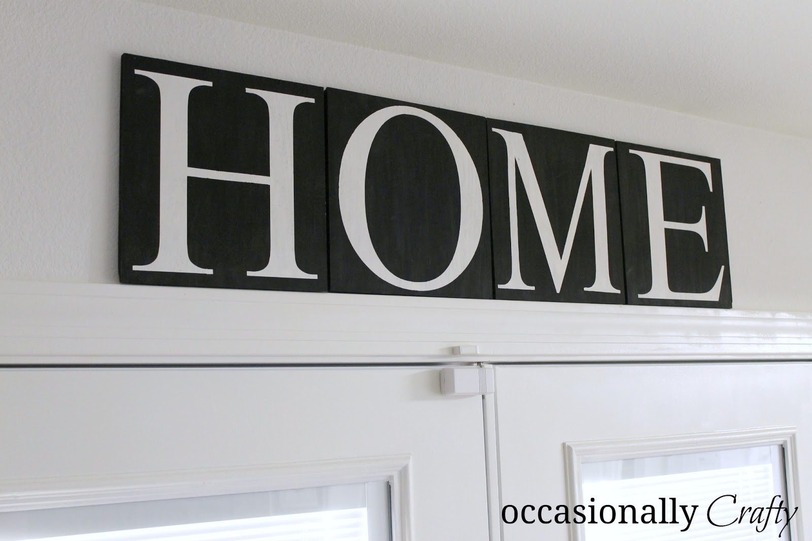 stenciled letters