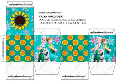 Frozen Fiebre Congelada: Cajas para Imprimir Gratis. Cajas de Frozen Fiebre Congelada para imprimir gratis.