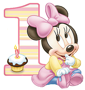 Minnie Primer Año con Lunares: Imprimibles Gratis para Fiestas. Imagenes de Minnie Primer Año con Lunares para Imprimir Gratis.