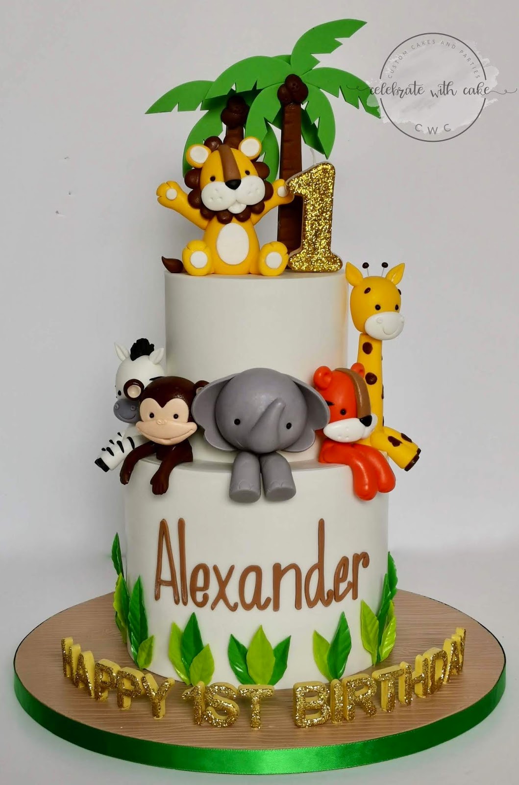 safari birthday cakes