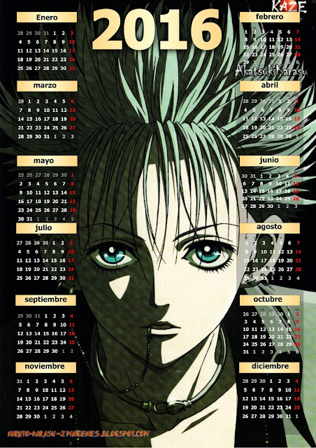 Calendario 2016 anime Nana