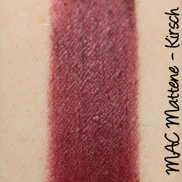 MAC Monday | Cult of Cherry - Kirsch Mattene Swatches & Review