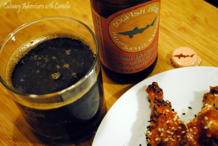 Crisped Ginger-Soy Chicken Wings + Beer Pairing, a #wingweek guest post from Culinary Adventures with Camilla at allroadsleadtothe.kitchen