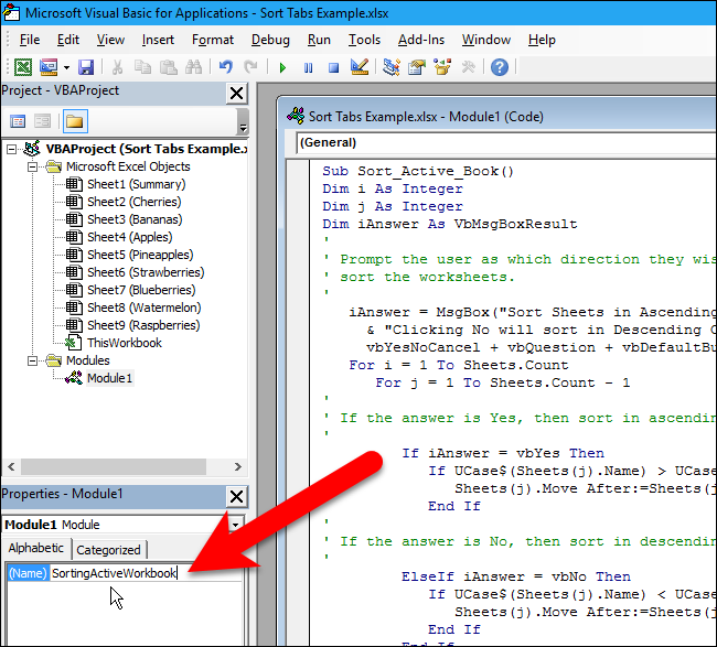 How to Sort Excel Worksheet Tabs in Alphabetical Order - TechSupport