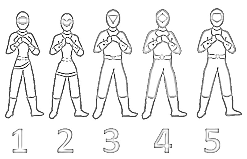 Gambar Mewarnai Power Ranger N 6
