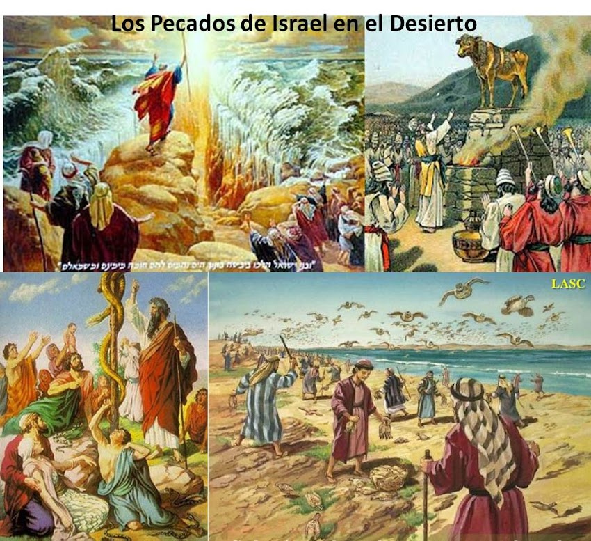 Los pecados  de Israel  en el desierto (1 Corintios 10:6-11)