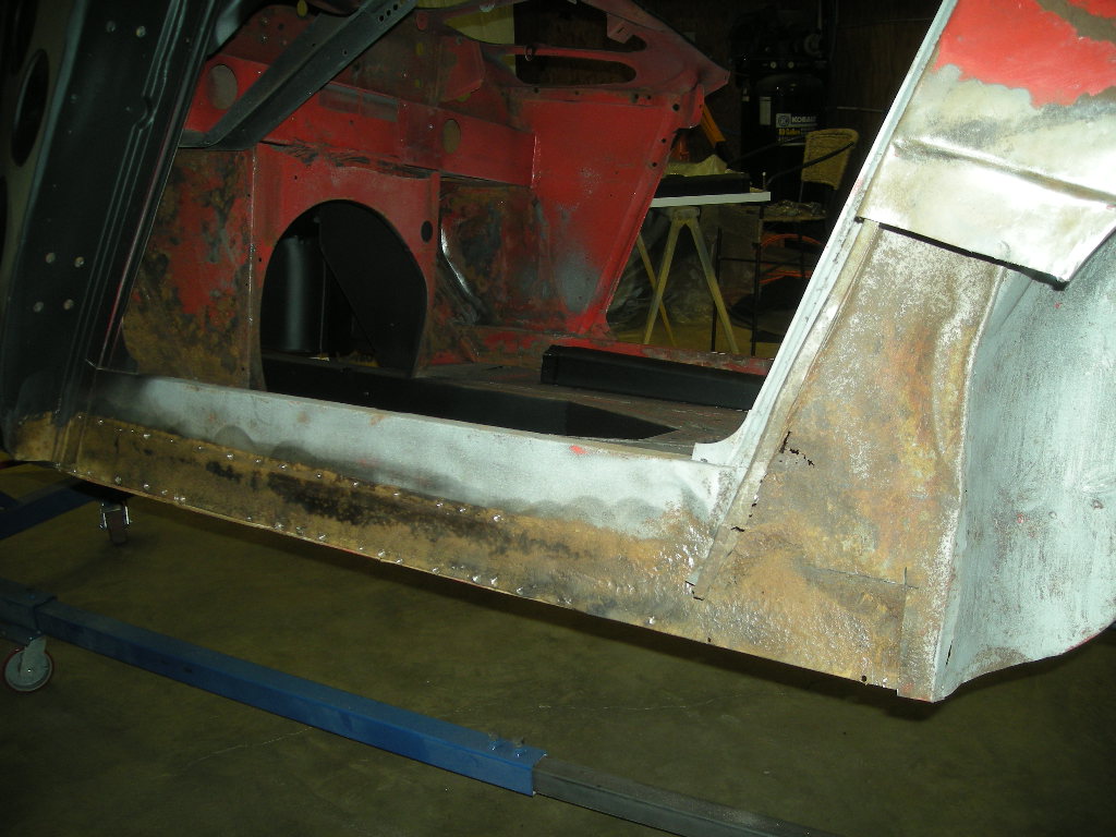 Tim's New Toy PREPARATION FOR INSTALLING THE NEW ROCKER PANELS, LATCH PANELS AND FENDER PANELS