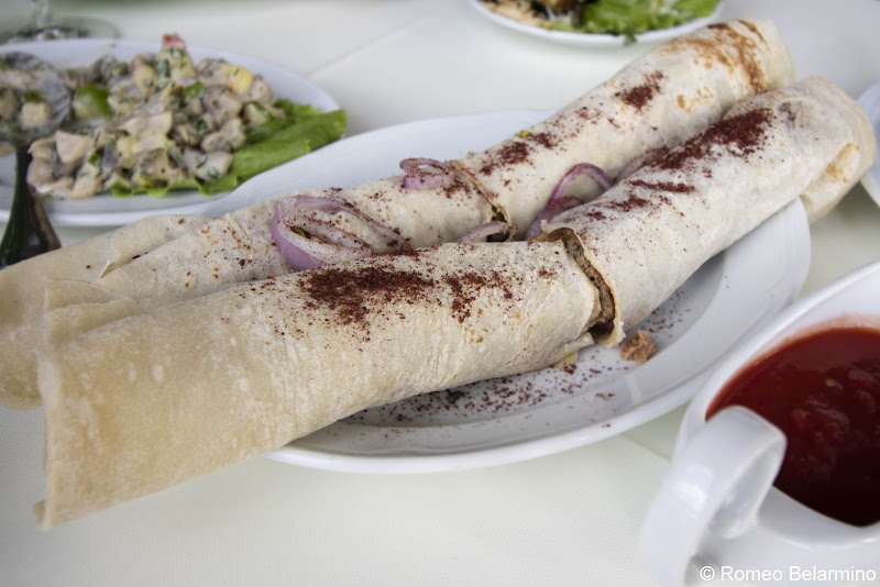Mtsvadi & Tkemali მწვადის & ტყემალი Kebab with Sour Plum Sauce Georgian Cuisine Traditional Foods
