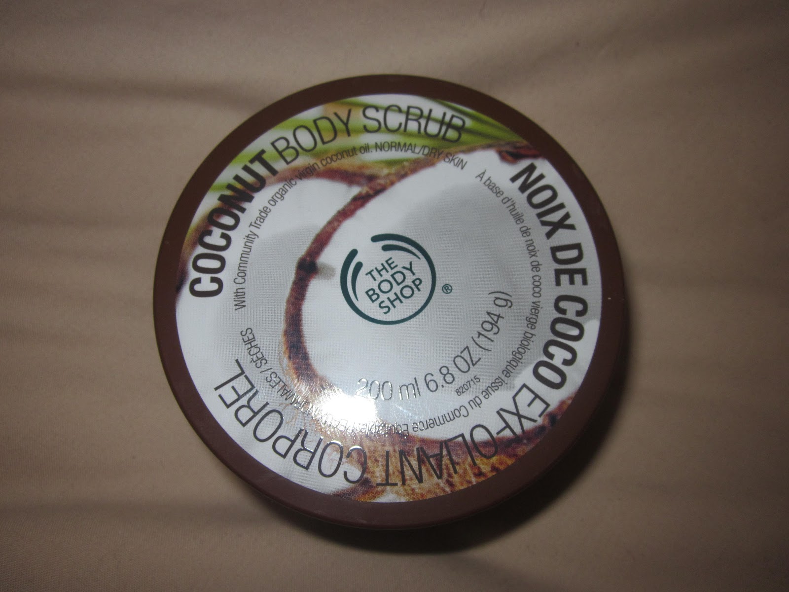 The Body Shop Coconut Body Scrub Hope, Freedom, Love