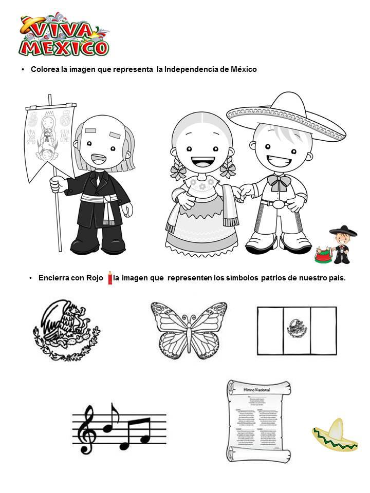 Colorear personajes independencia México colorear tus dibujos
