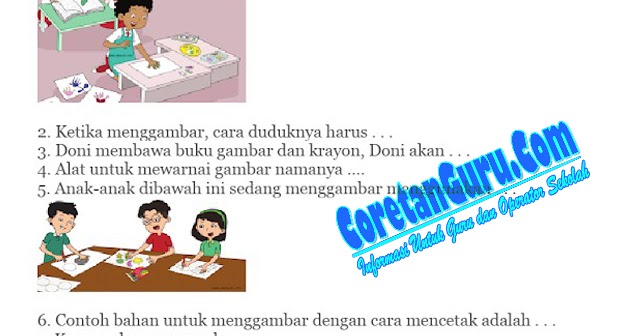 Soal Latihan UTS/PTS Kelas 1 SD Semester 1 Tahun 2018