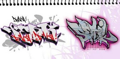 Draw graffiti On Paper, graffiti