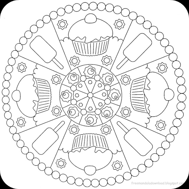 Kids Mandala Page free Download-Kinder Mandala Seite kostenlos