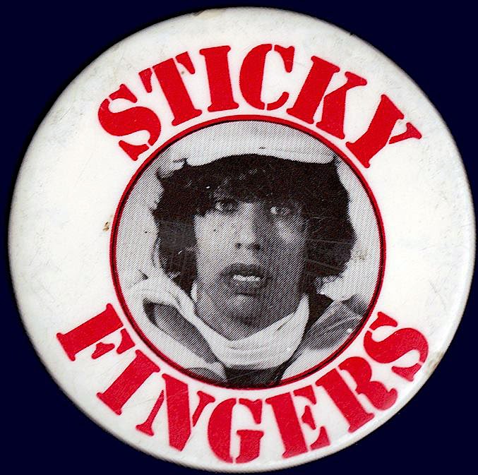 Sticky Fingers button