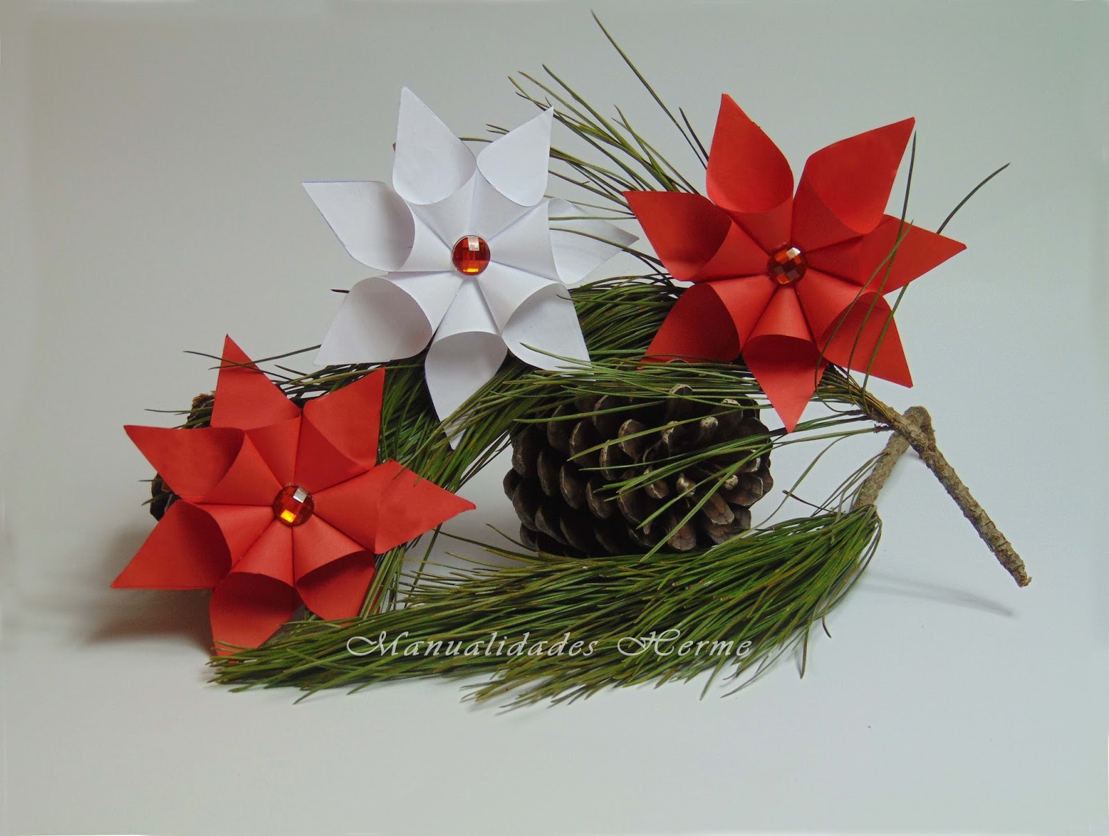 manualidades herme: DIY FLOR DE NOCHEBUENA