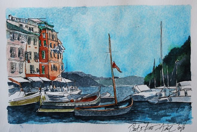 Carnet de voyage. Portofino, Italie