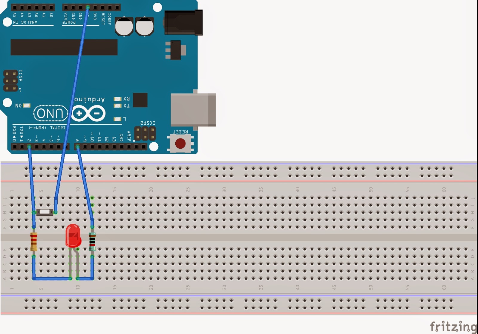 Electrónica fácil: Trabajando con pulsadores. Uso de If