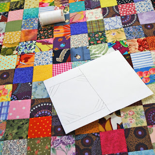 Postage Stamp Quilt: QuiltBee
