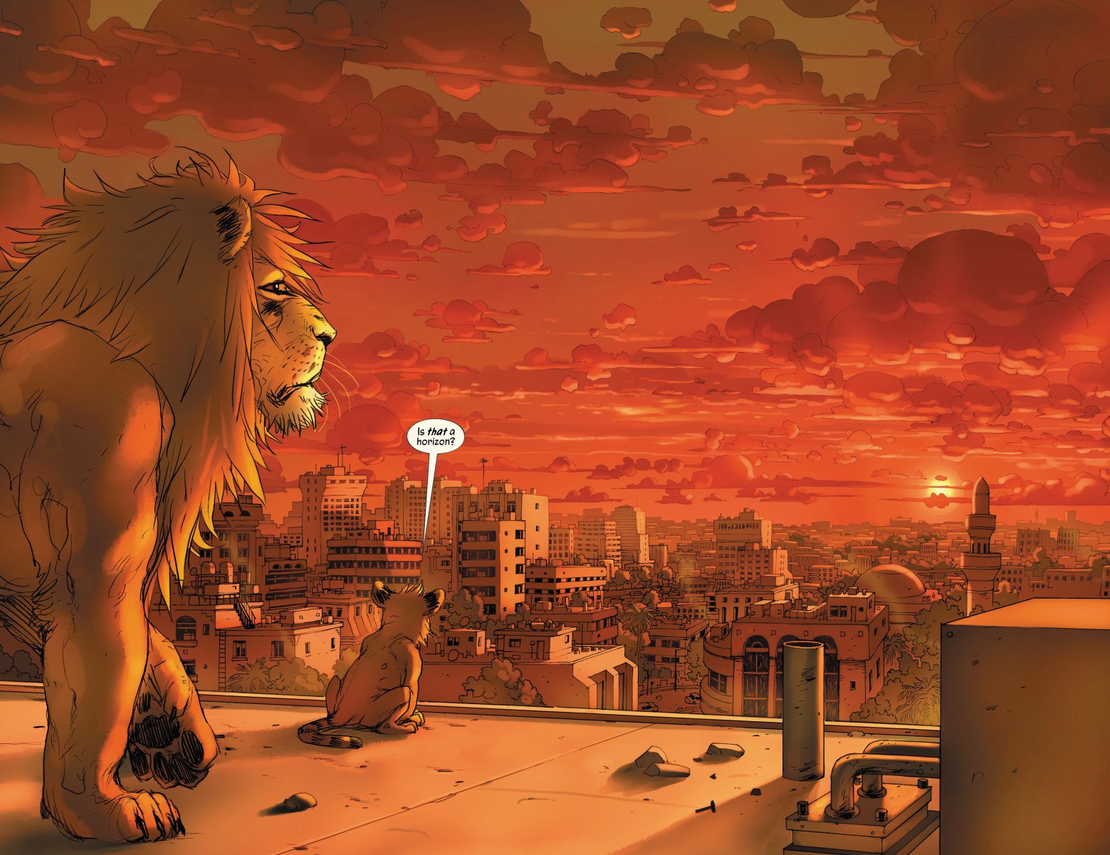 Read Pride of Baghdad Graphic Novel, Page 106