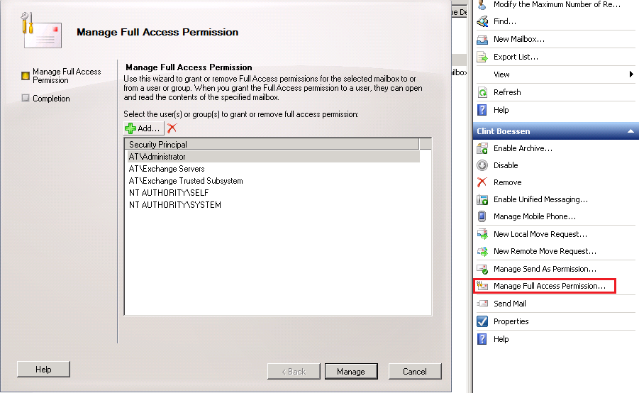 C user permissions