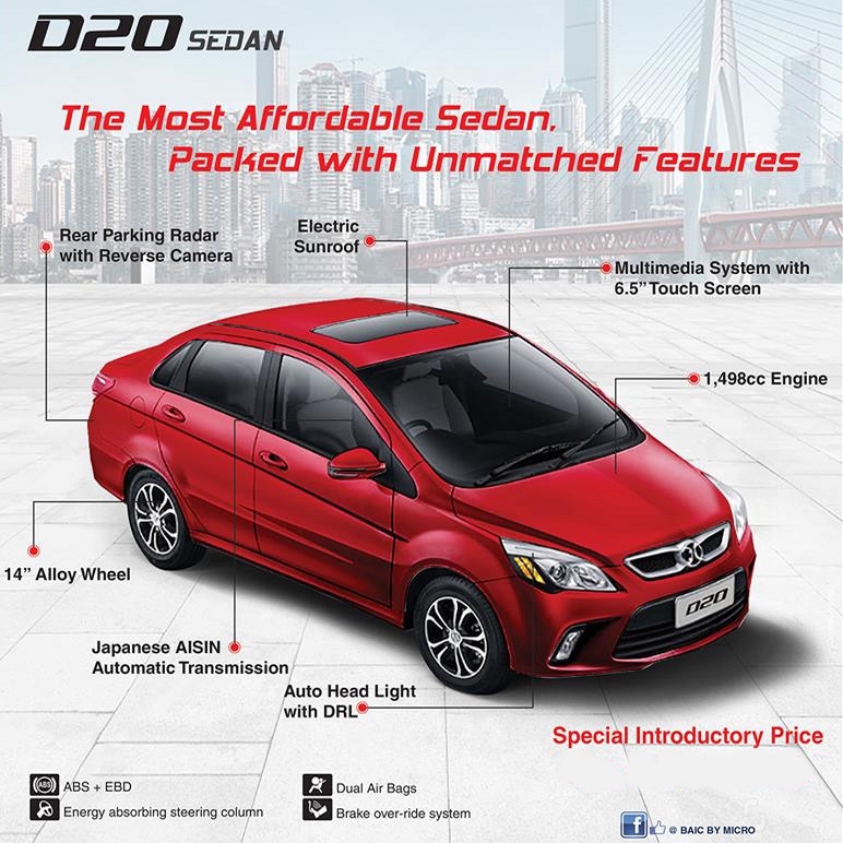 Micro BAIC D20 Sedan Price in Sri Lanka 2018 March