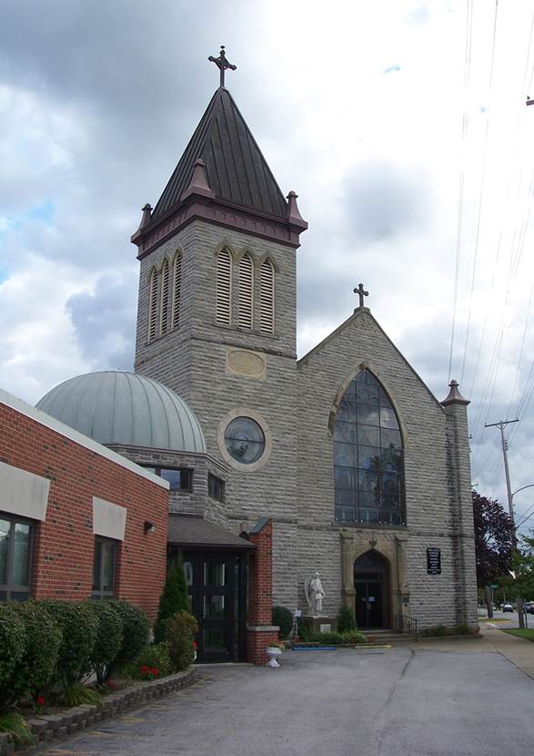Catholic Architecture and History of Toledo, Ohio Holy Angels, Sandusky