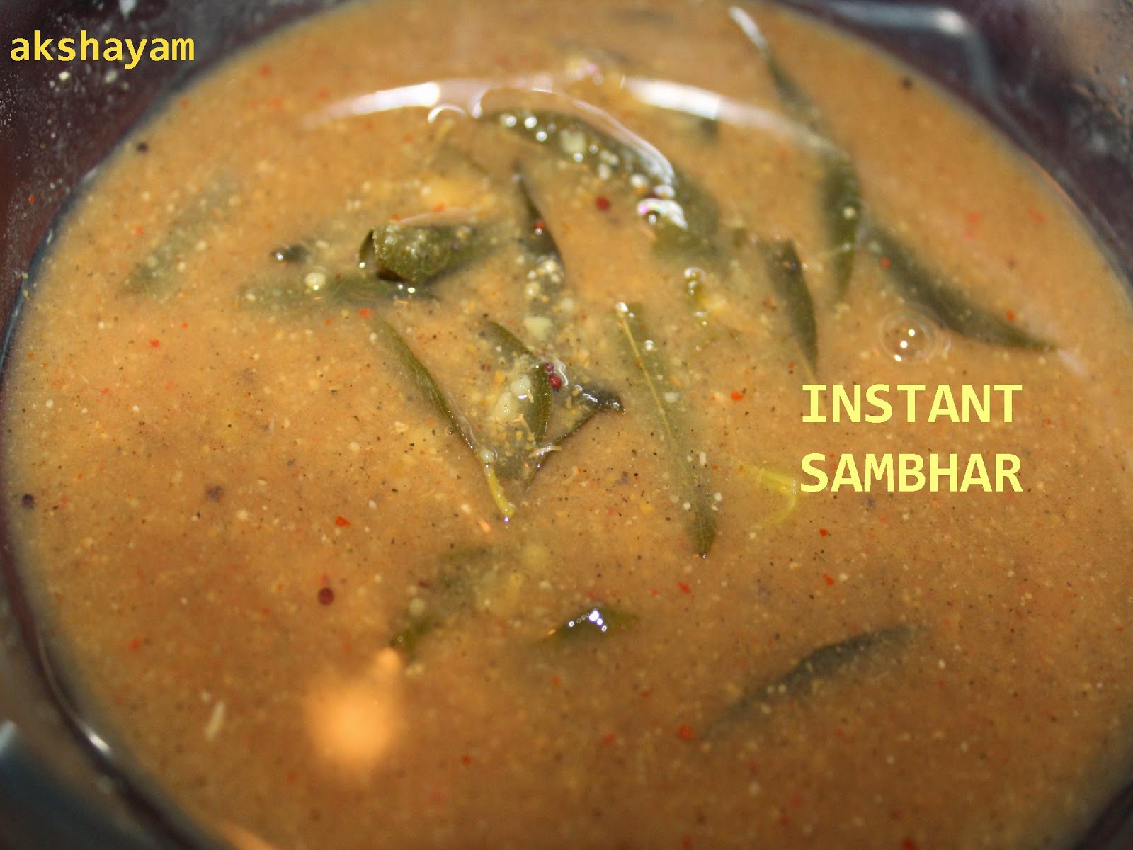 Quick fix Sambhar