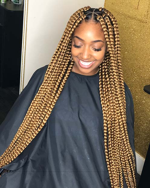 Featured image of post Box Braids Styles With Color : Learn all about this unique hairstyle!