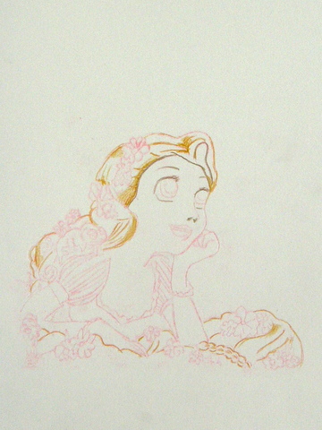 アトリエ マイルストン ｍｍちゃんの色鉛筆画 開始