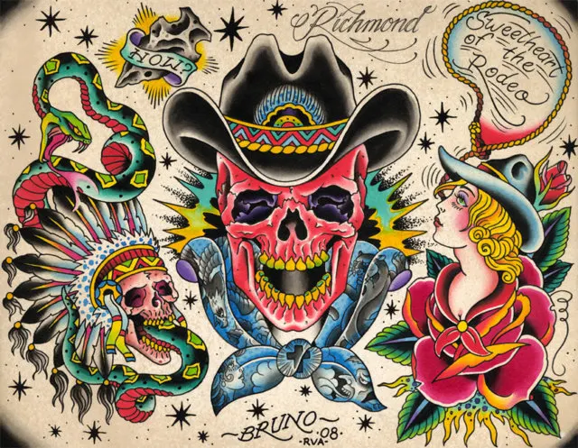 Tatuajes tradicionales diseños