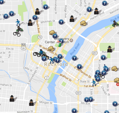 SpotCrime - The Public's Crime Map: Rockford, IL Crime Map