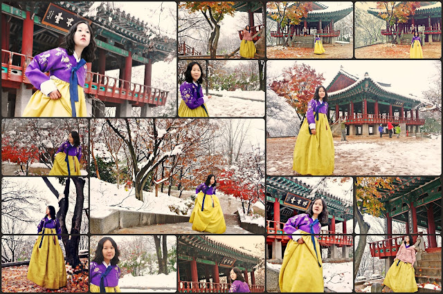 First love never dies @Omokdae Pavilion... the romantic atmosphere stole my heart! Revisit Jeonju - Omokdae Pavilion (오목대) in Hanbok | www.meheartseoul.blogspot.sg
