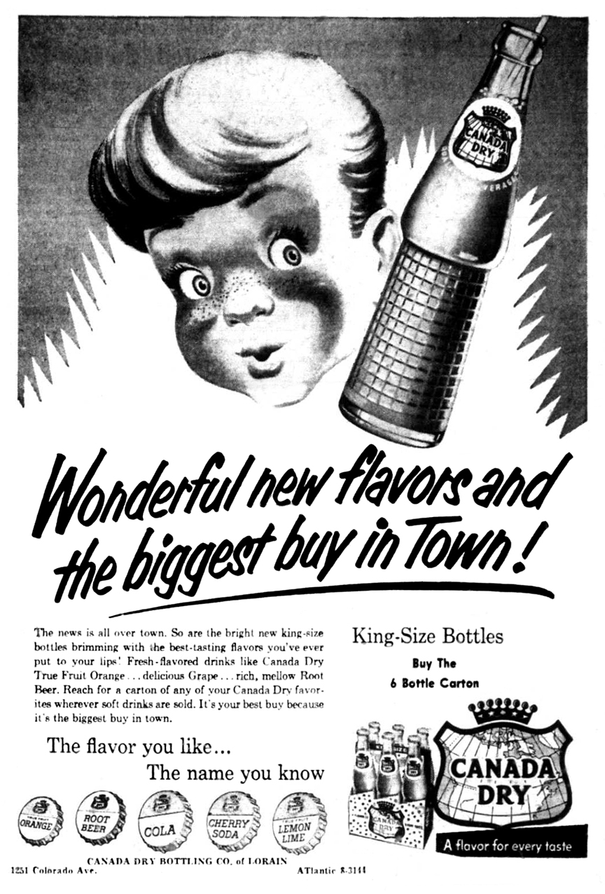 Brady's Bunch of Lorain County Nostalgia Canada Dry Bottling Co. on