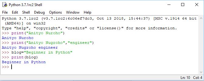 Getting Started With Python (2) - Output of Print() function