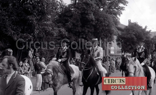 Fredy Knie junior, Rolf Knie junior et Erica Knie 