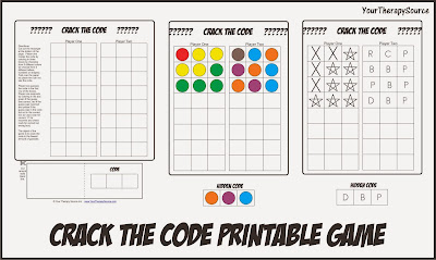 Crack the Code Game - Free - Your Therapy Source