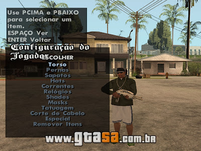 Mod Trocar de Roupa em Qualquer Lugar para GTA San Andreas