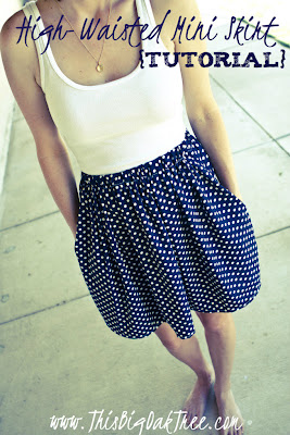 High-Waisted Mini Skirt {Tutorial}