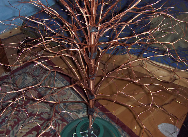 copper christmas tree